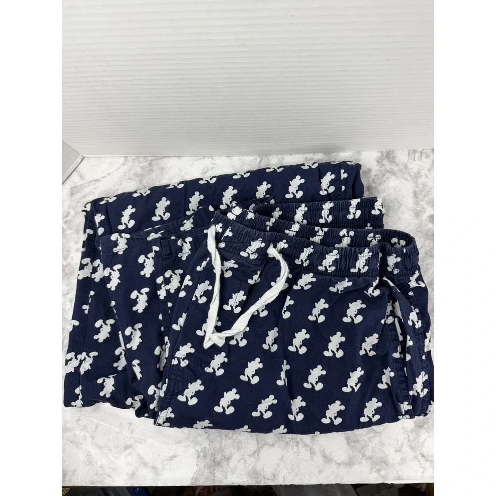 Disney Parks Pants Men's Large Navy Blue Mickey Mouse Lounge Pajamas
